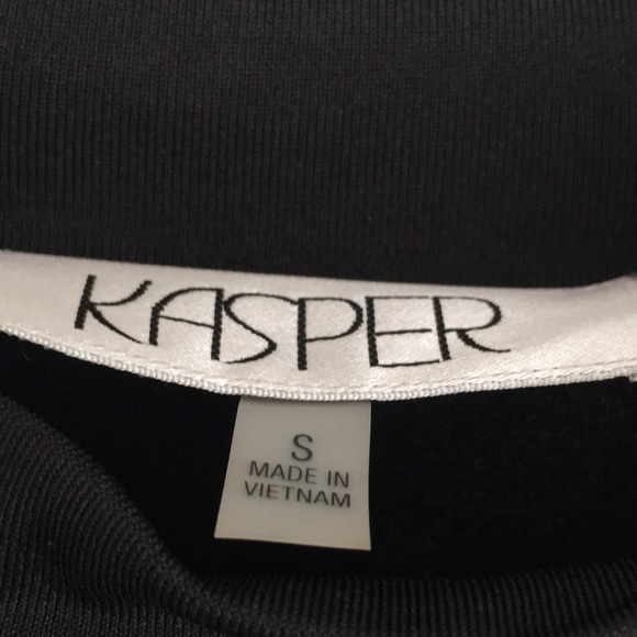 Kasper Women’s Top S Black Long Sleeves NEW - Picture 2 of 7
